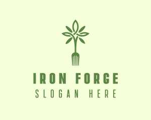 Vegan Fork Restaurant logo design