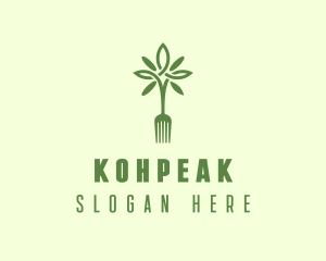 Vegan Fork Restaurant logo design