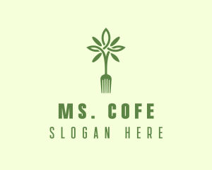 Vegan Fork Restaurant logo design