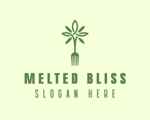 Vegan Fork Restaurant logo design