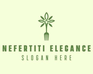 Vegan Fork Restaurant logo design