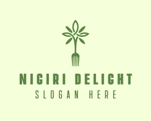 Vegan Fork Restaurant logo design