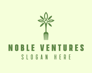 Vegan Fork Restaurant logo design