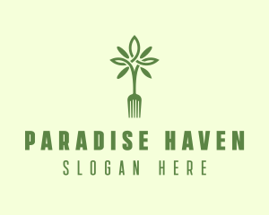 Vegan Fork Restaurant logo design