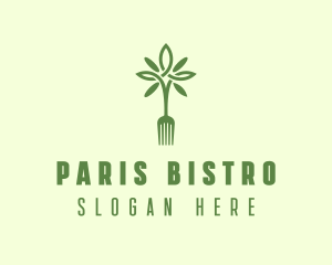 Vegan Fork Restaurant logo design