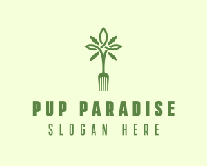 Vegan Fork Restaurant logo design