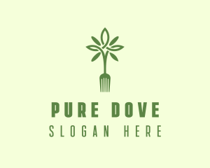 Vegan Fork Restaurant logo design