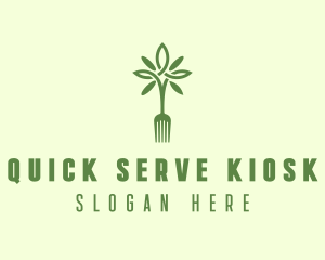 Vegan Fork Restaurant logo design