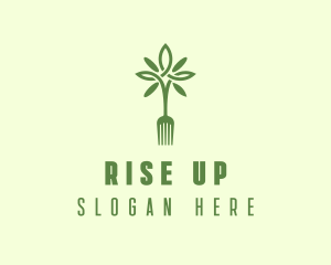 Vegan Fork Restaurant logo design