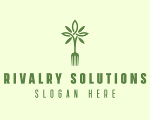 Vegan Fork Restaurant logo design