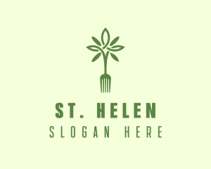 Vegan Fork Restaurant logo design