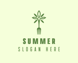 Vegan Fork Restaurant logo design