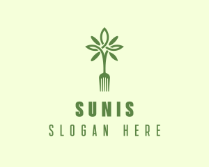 Vegan Fork Restaurant logo design