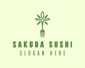 Vegan Fork Restaurant logo design