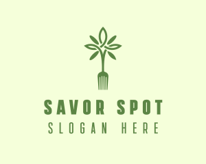 Vegan Fork Restaurant logo design