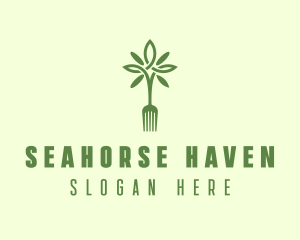 Vegan Fork Restaurant logo design