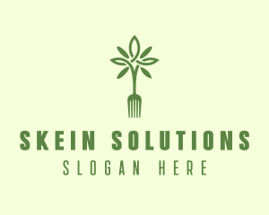 Vegan Fork Restaurant logo design