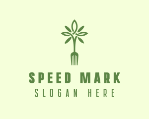 Vegan Fork Restaurant logo design