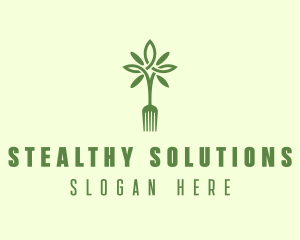 Vegan Fork Restaurant logo design