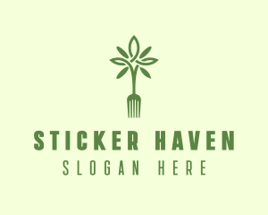 Vegan Fork Restaurant logo design