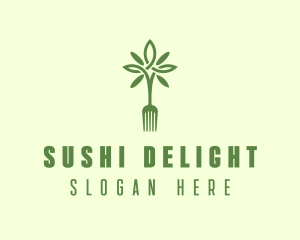 Vegan Fork Restaurant logo design