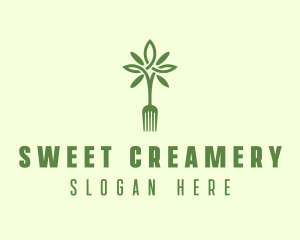 Vegan Fork Restaurant logo design