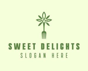 Vegan Fork Restaurant logo design