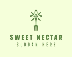 Vegan Fork Restaurant logo design