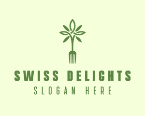 Vegan Fork Restaurant logo design