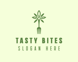 Vegan Fork Restaurant logo design