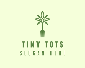 Vegan Fork Restaurant logo design