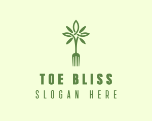 Vegan Fork Restaurant logo design