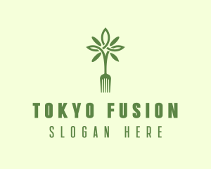 Vegan Fork Restaurant logo design