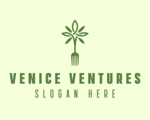 Vegan Fork Restaurant logo design