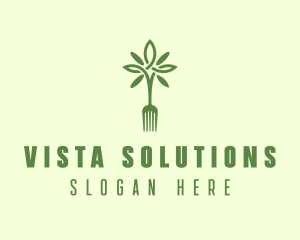 Vegan Fork Restaurant logo design