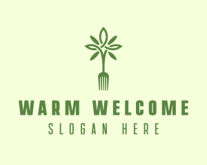 Vegan Fork Restaurant logo design