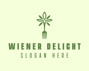 Vegan Fork Restaurant logo design