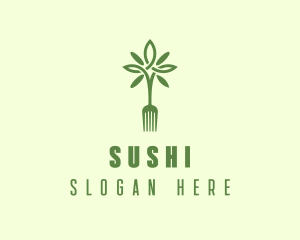 Vegan Fork Restaurant logo design