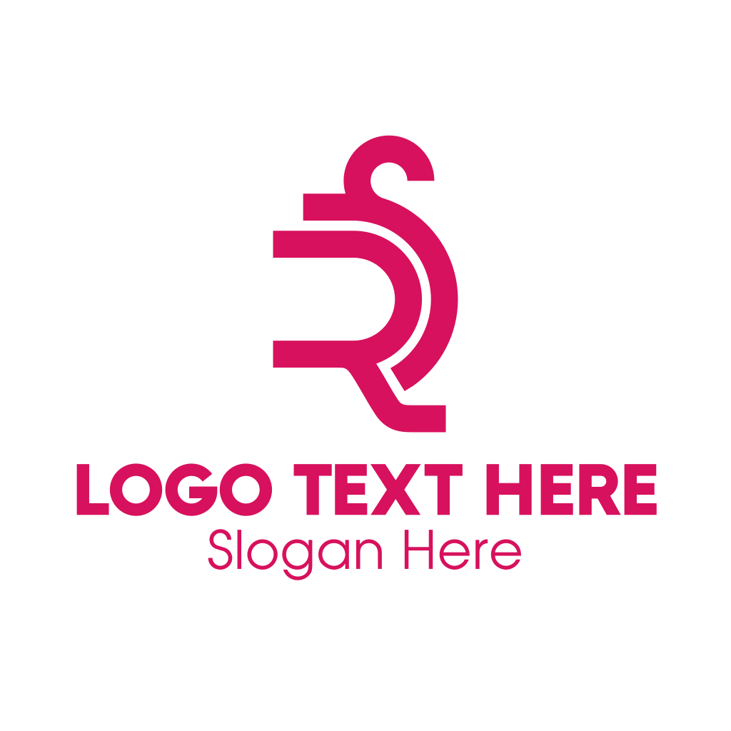 Modern Pink RS Logo | BrandCrowd Logo Maker