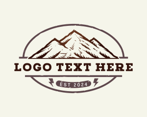 Mountain Climbing Peak Logo