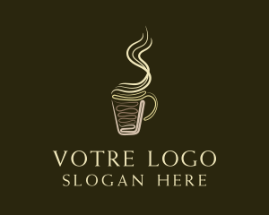 Latte - Hot Cup Cafe logo design