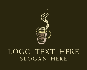 Steam - Hot Cup Cafe logo design