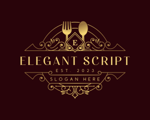 Luxury Dining Restaurant logo design