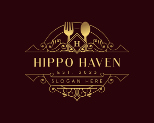 Luxury Dining Restaurant logo design