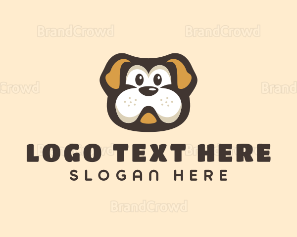 Bulldog Dog Cartoon Logo