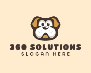 Bulldog Dog Cartoon logo design