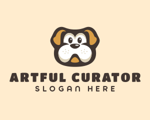 Bulldog Dog Cartoon logo design