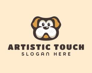 Bulldog Dog Cartoon logo design