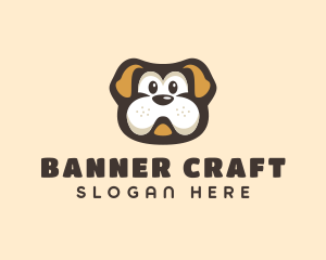 Bulldog Dog Cartoon logo design