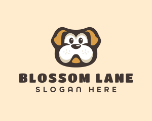 Bulldog Dog Cartoon logo design